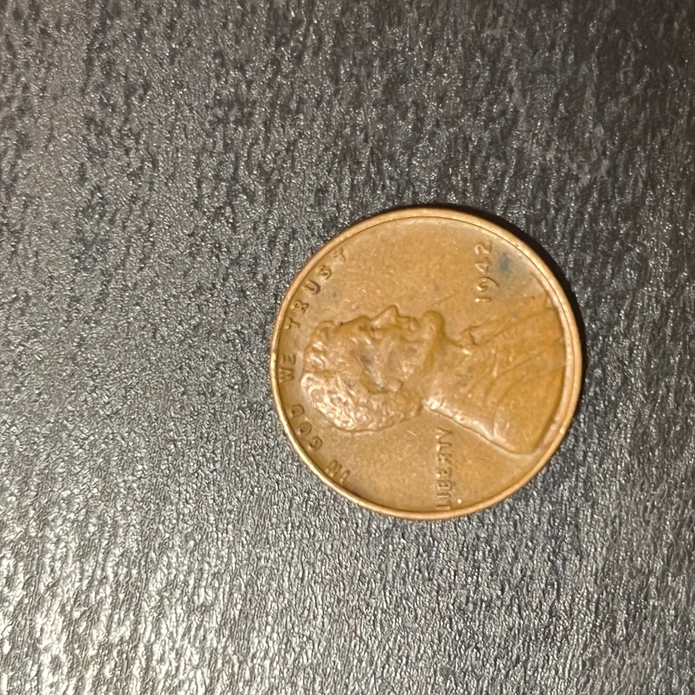 1942 RARE Lincoln Wheat Penny No Mint Good Condition